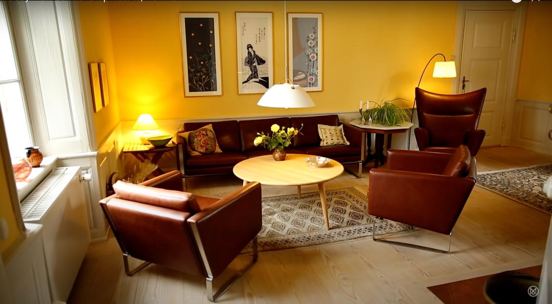 CarlHansen主理人的家：他买了一座古堡放丹麦现代设计家具