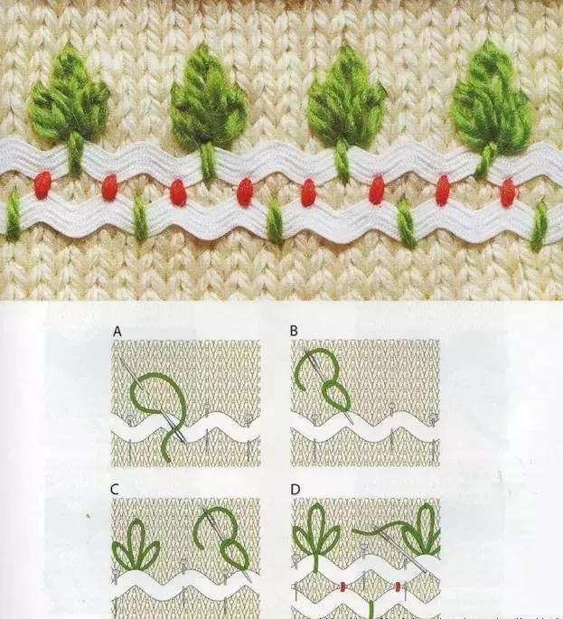 宝宝毛衣绣鱼图案,宝宝毛衣绣花朵图案