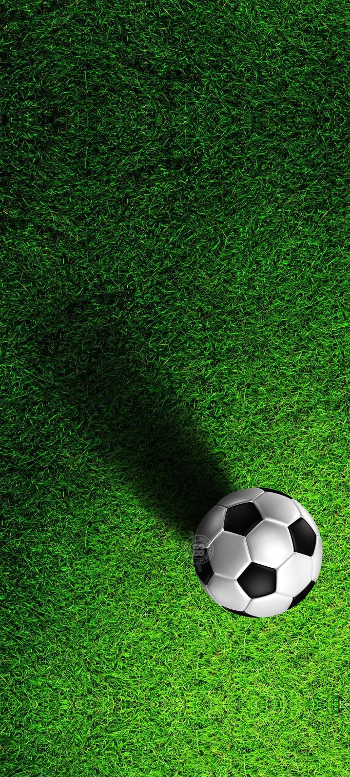 夏日炎炎球场上挥洒汗水,足球壁纸4k超清全面屏绿茵场