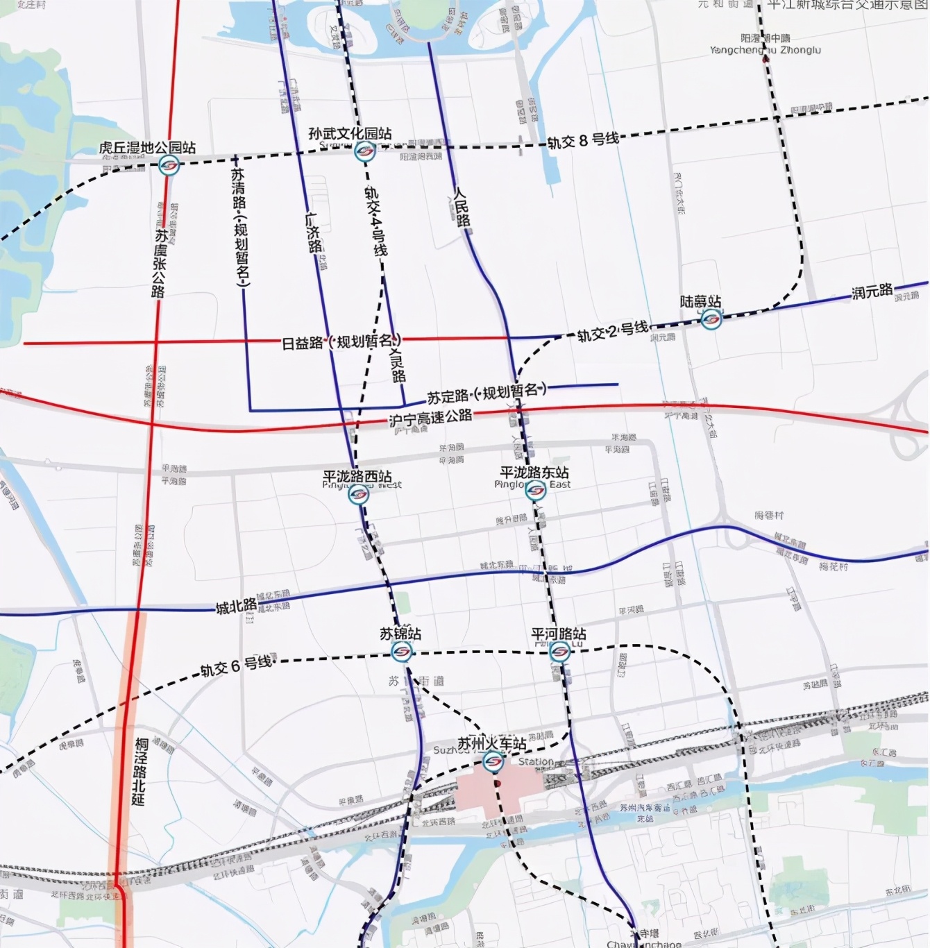姑苏胥江板块发展潜力,平江新城未来潜力