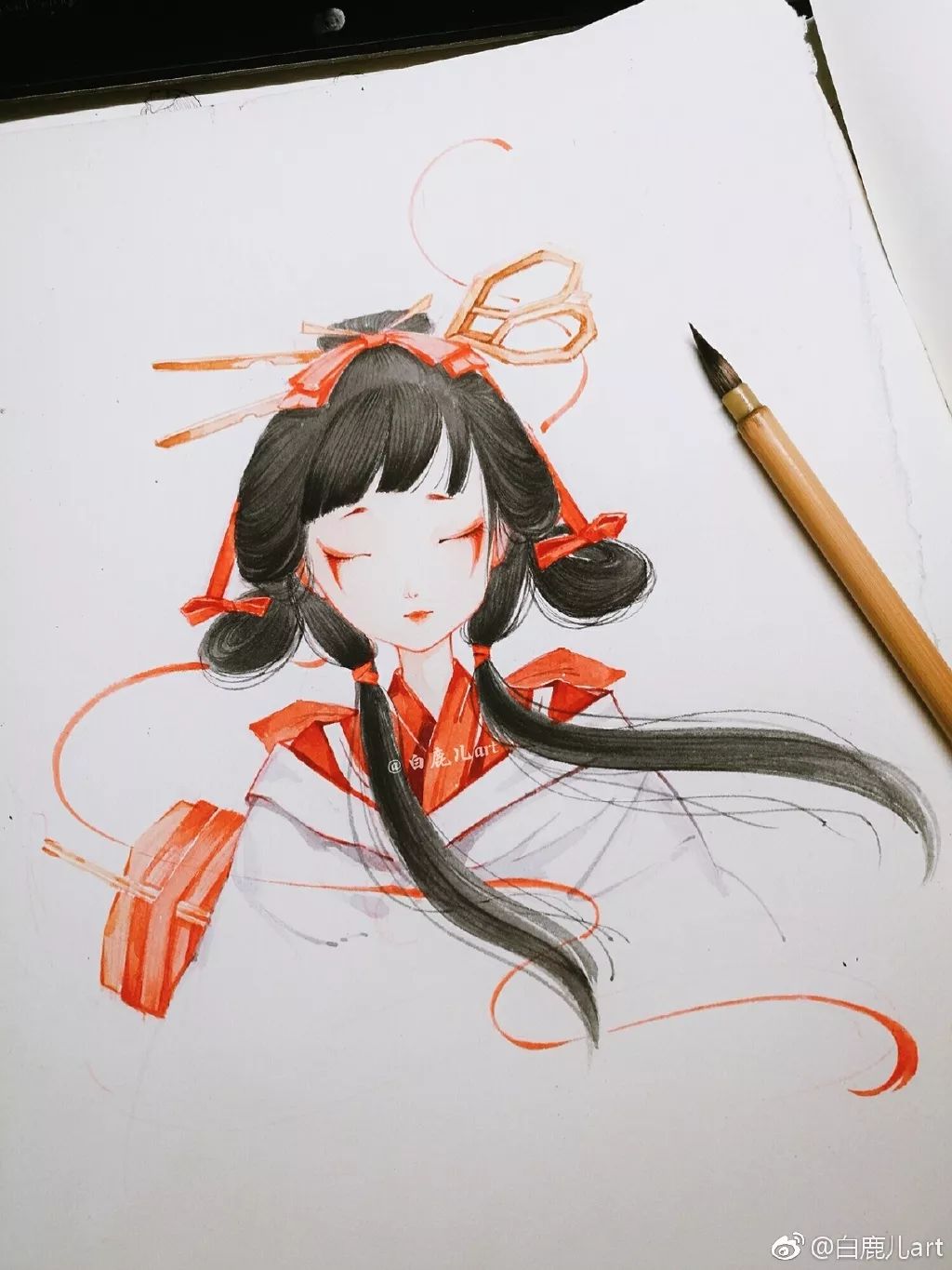 玉手青丝美女图片,一袭白衣清冷出尘的古风美人