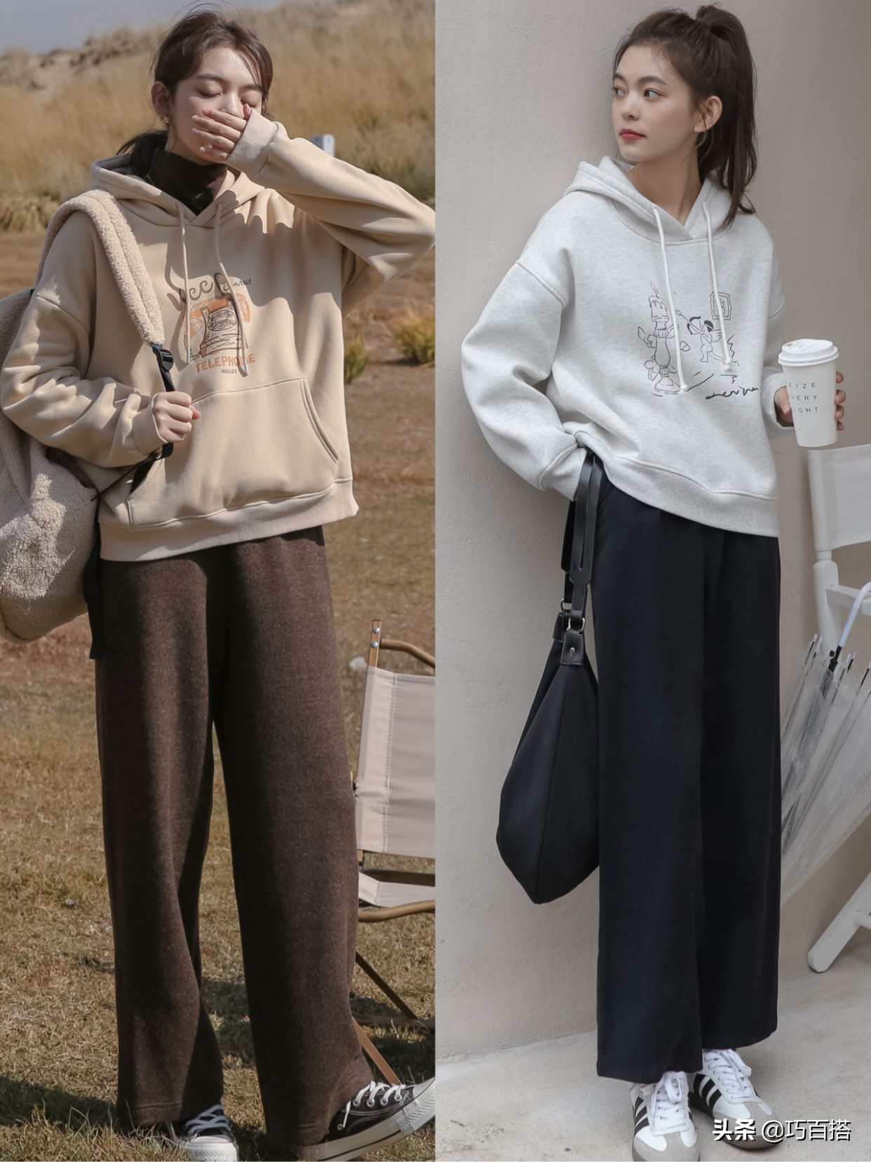 别说秋季缺少衣服穿？会穿卫衣就能做宝藏女孩，风格百变美出圈