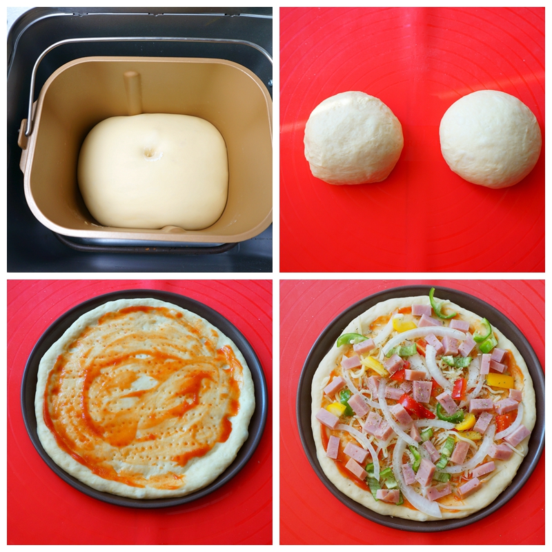 自己在家做的披萨饼怎么做,披萨皮饼底怎么在家做免揉