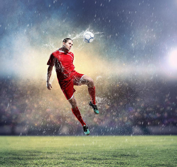 头顶足球不会脑震荡吗,头球容易患痴呆症