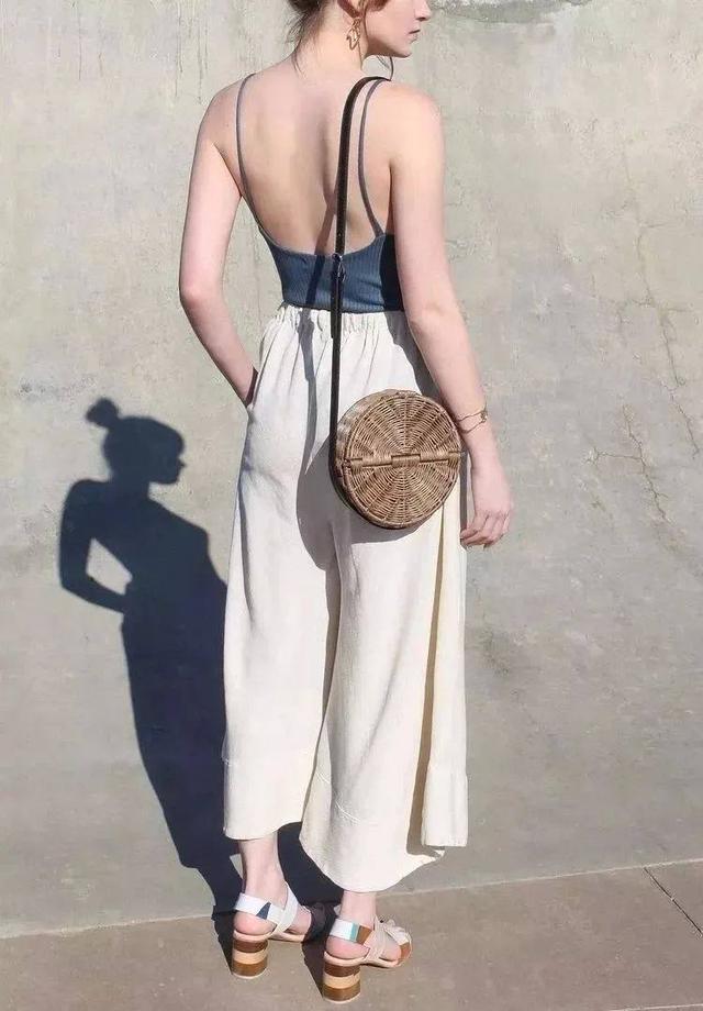 裙裤夏季穿搭,直筒牛仔裤裙穿搭夏季