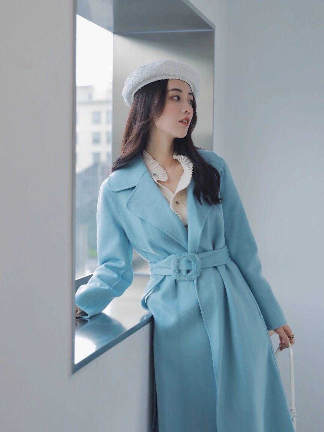 大衣穿不出来,短款收腰大衣好搭