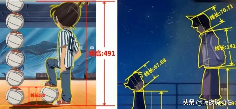 b站名侦探柯南,柯南身高之谜