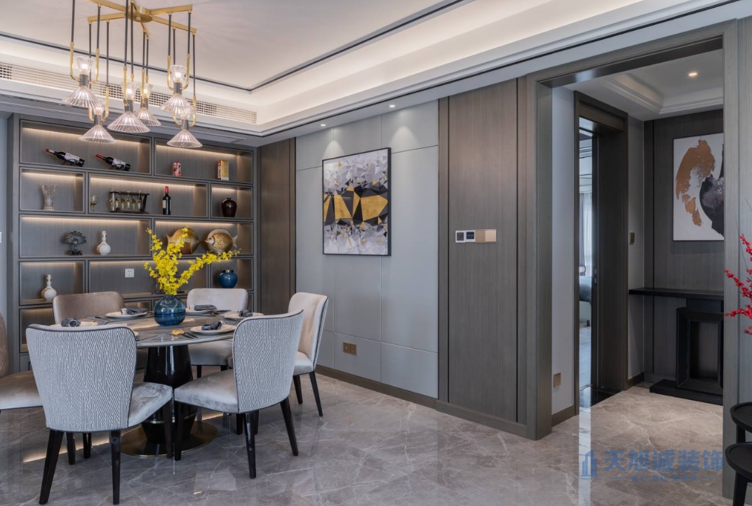 烟台装修公司石药健康城118平现代装修效果图