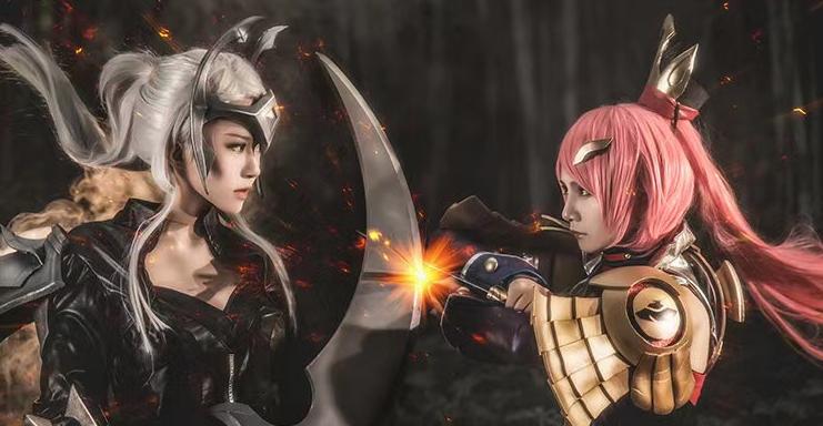 盘点cos王者英雄露娜 (王者露娜cos哥特玫瑰)