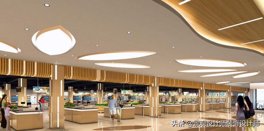 商场店铺设计案例图纸,超市设计图解大全