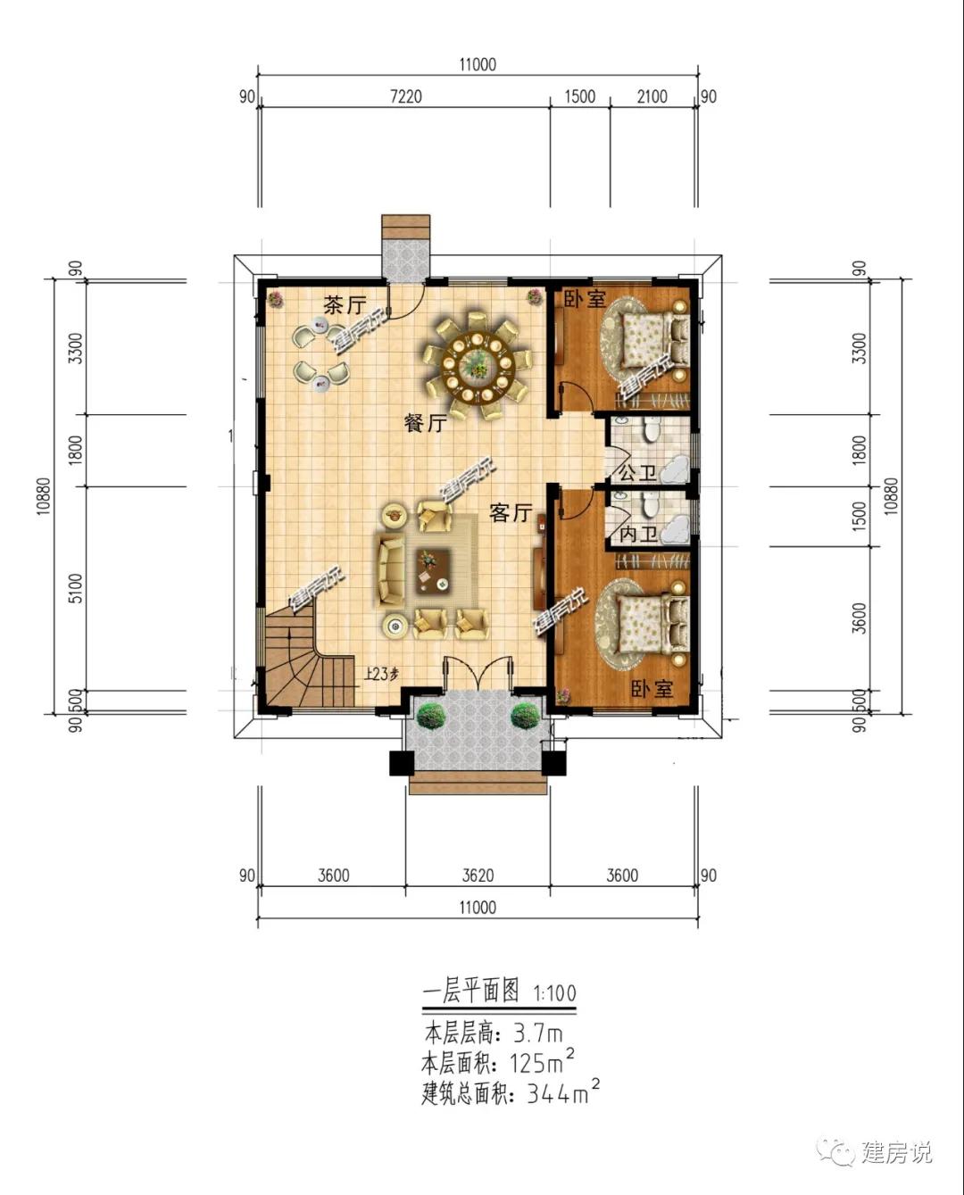 挑空复式别墅怎么设计,复式别墅挑空大客厅