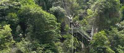 网红玻璃桥悬崖秋千,网红旅游打卡玻璃滑道