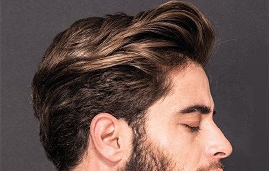 男生烫头发造型,头发造型男生三七烫