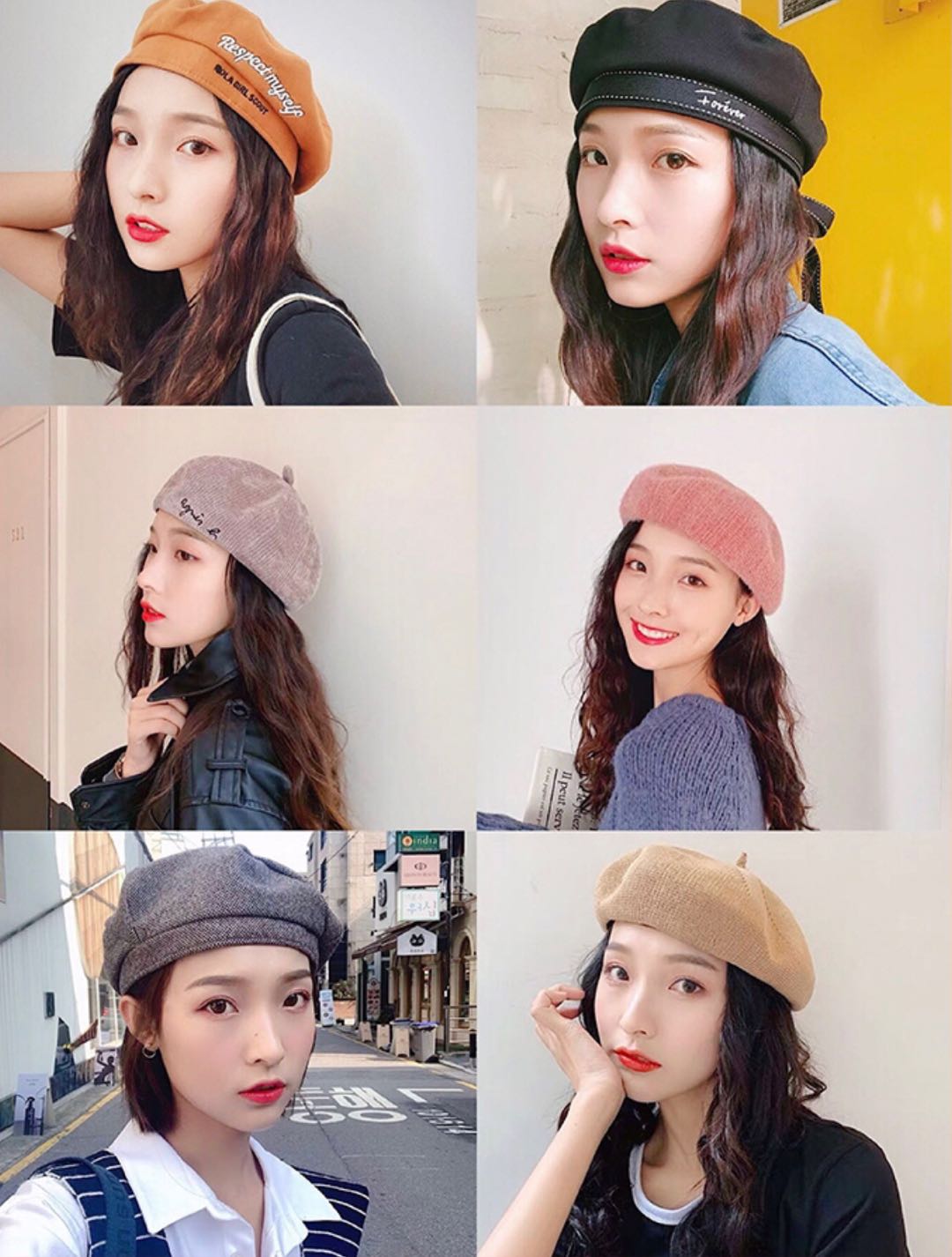 秋冬百搭超级好看贝雷帽,高级感穿搭冬季贝雷帽