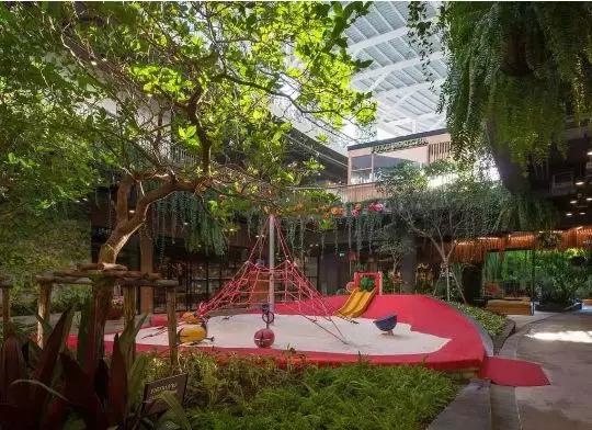 商业步行街景观设计效果图,现代商业街景观效果