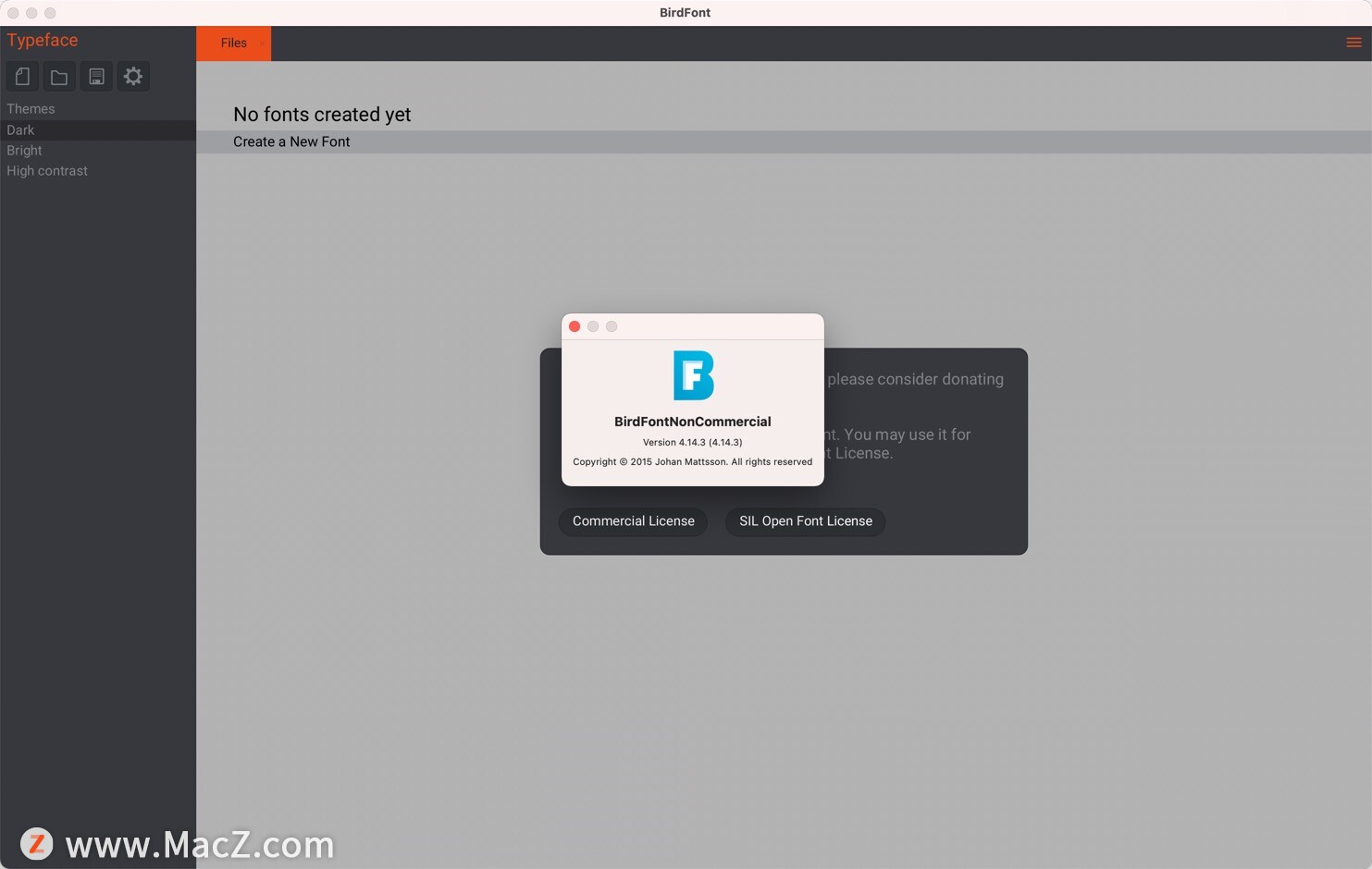 macttf字体编辑器,bird字体转换