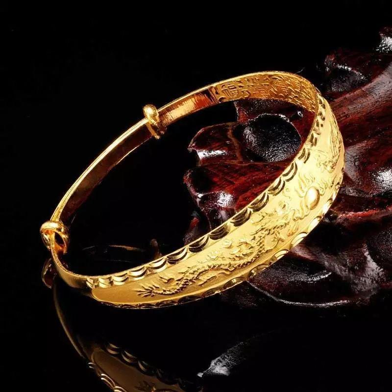 龙凤呈祥黄金手镯的寓意,中国黄金龙凤呈祥镯