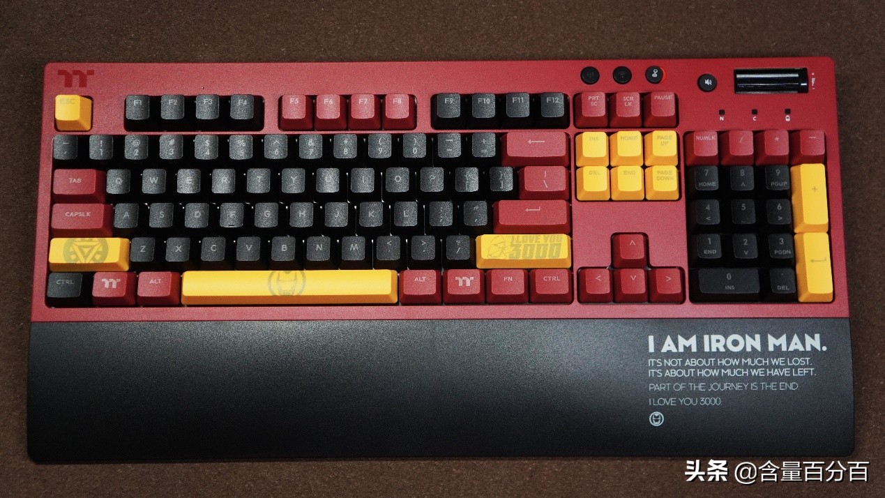 钢铁侠联名款TT机械键盘,ttg521机械键盘测评