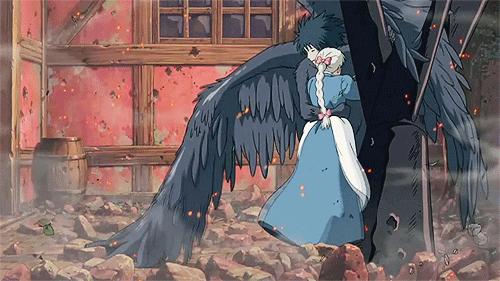 哈尔的移动城堡动态图,动画片哈尔的移动城堡