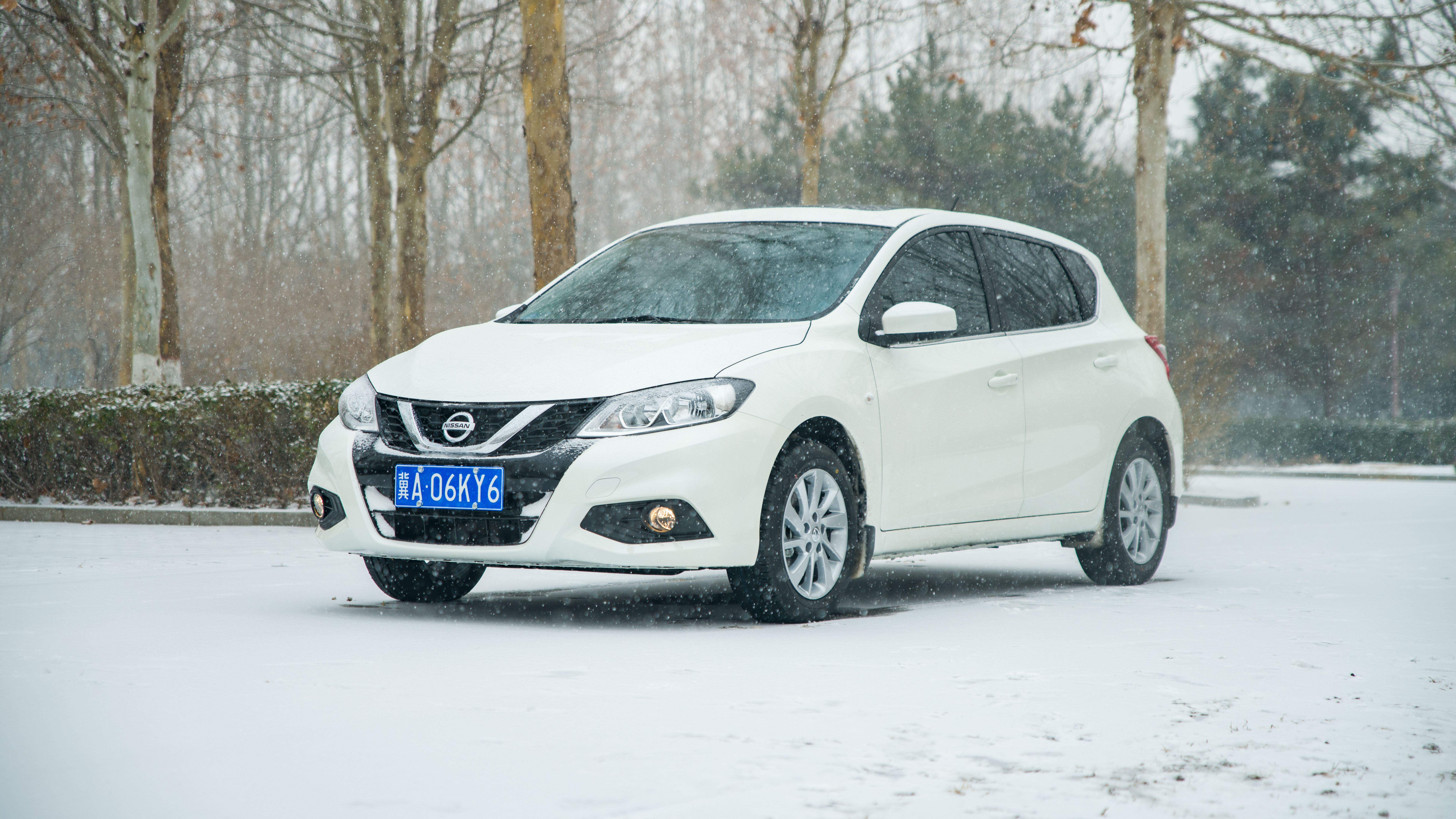 骐达拍的行车风景,骐达下雪天