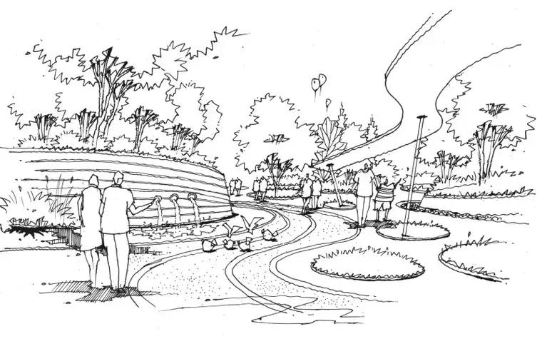 手绘效果图设计详解,干货五幅景观手绘效果图步骤图解