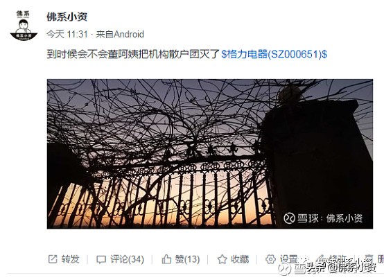 格力公司大跌原因,格力新进十大股东