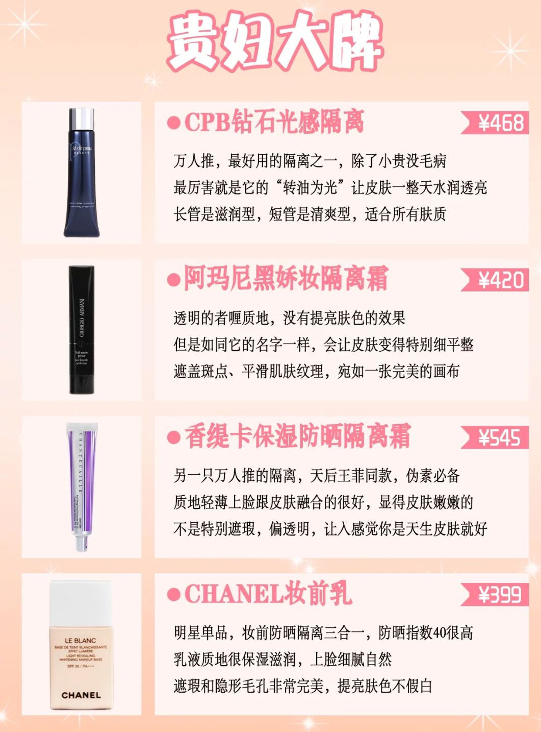 32款隔离霜妆前乳测评功课大合集!适合自己的才是Zui好的