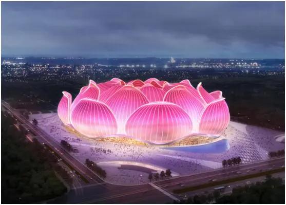 恒大新建10万人足球场,广州恒大新建专业足球场效果图
