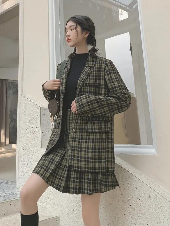 西装连衣裙百褶裙,西装百褶裙连衣裙