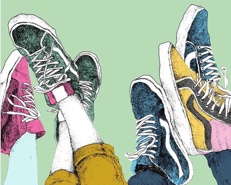 vans板鞋美式复古,美式复古van