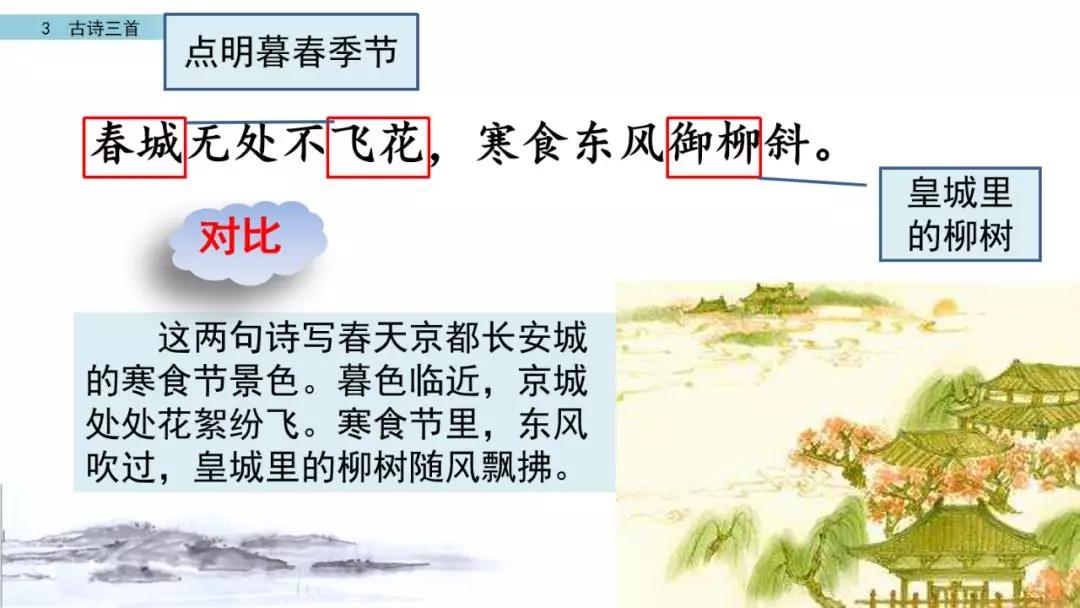 六年级下册10古诗三首ppt完整版,部编版六年级下册第三课古诗图解