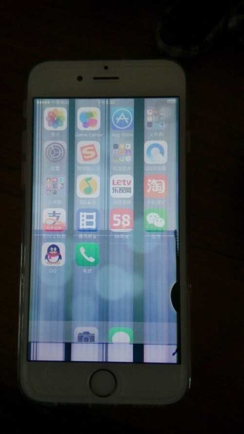 手机屏摔了出现竖条纹怎么处理,手机屏花了出现竖条纹