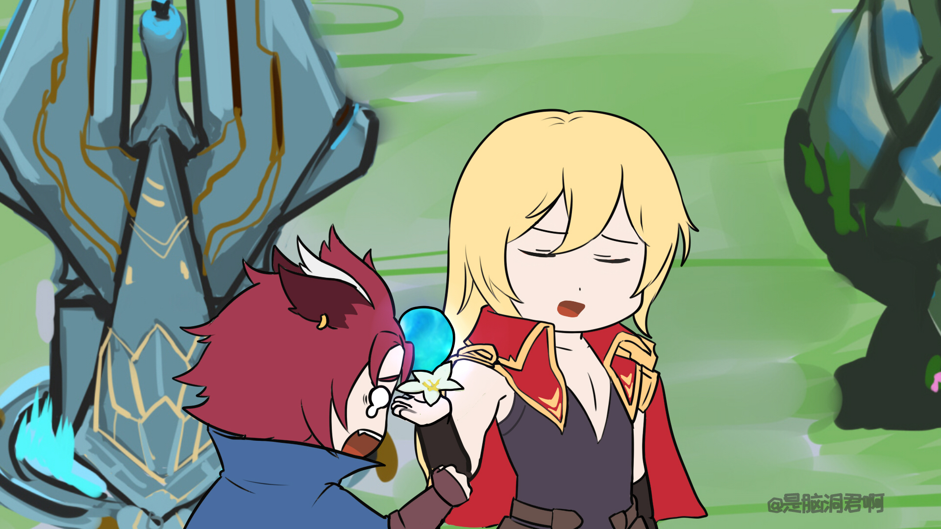 王者脑洞所李信,王者脑洞所妲己救李白