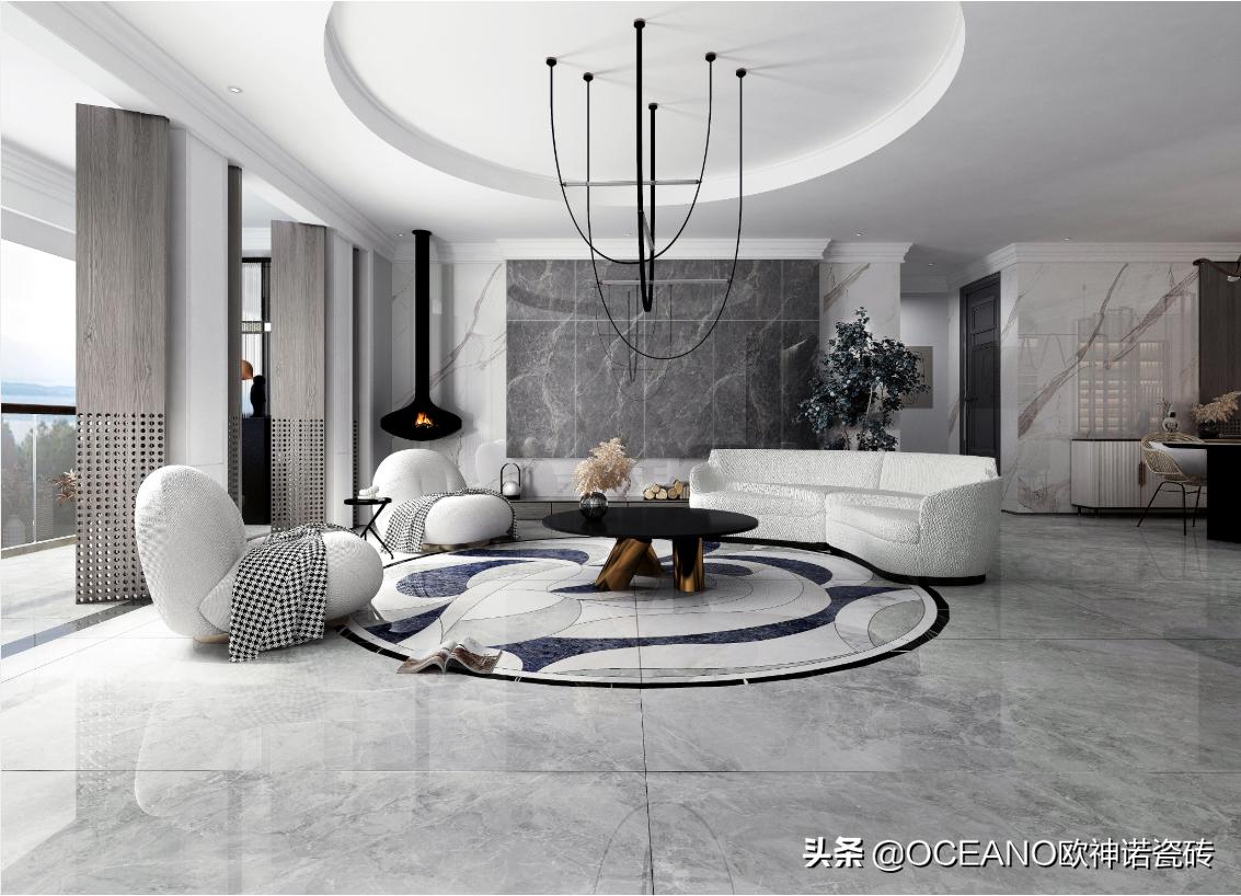 今年流行沙发高级灰客厅效果图,极简大气高级灰客厅