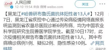 哈兽研再爆布病感染者！你对谈之色变的“布病”到底了解多少？