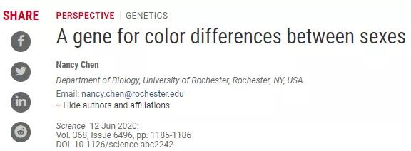 解决了近200年达尔文之问，不同性别的羽毛颜色由这个基因控制
