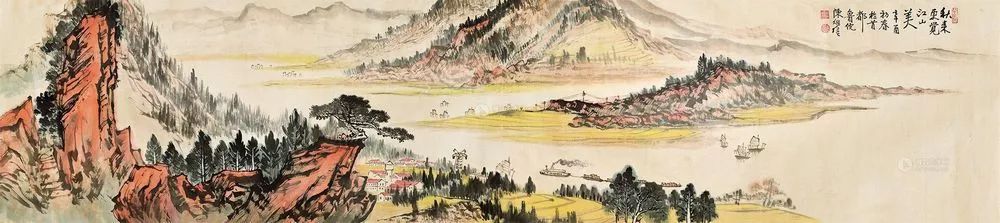 陈良宗山水画作品欣赏,陈家振山水画作品欣赏