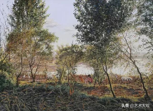 张冬峰油画风景作品欣赏,油画大师张晓刚