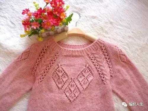 毛衣套头衫从上往下的编织教程,从领口往下育克圆肩套头衫图解