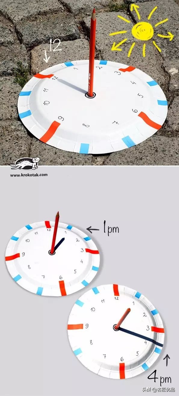 长方形创意纸盘美工作品,纸盘子手工秋天