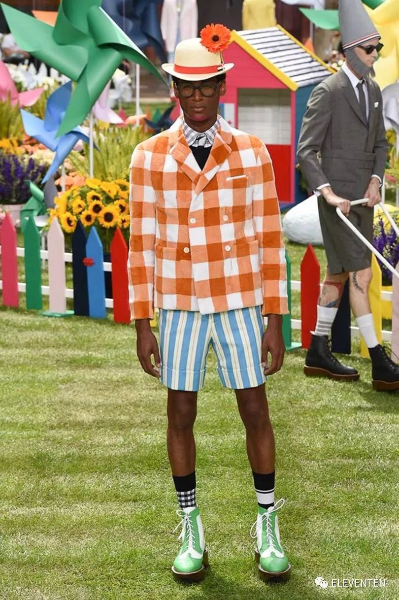 thombrowne2018男装,ThomBrowne2018春夏男装闭场造型