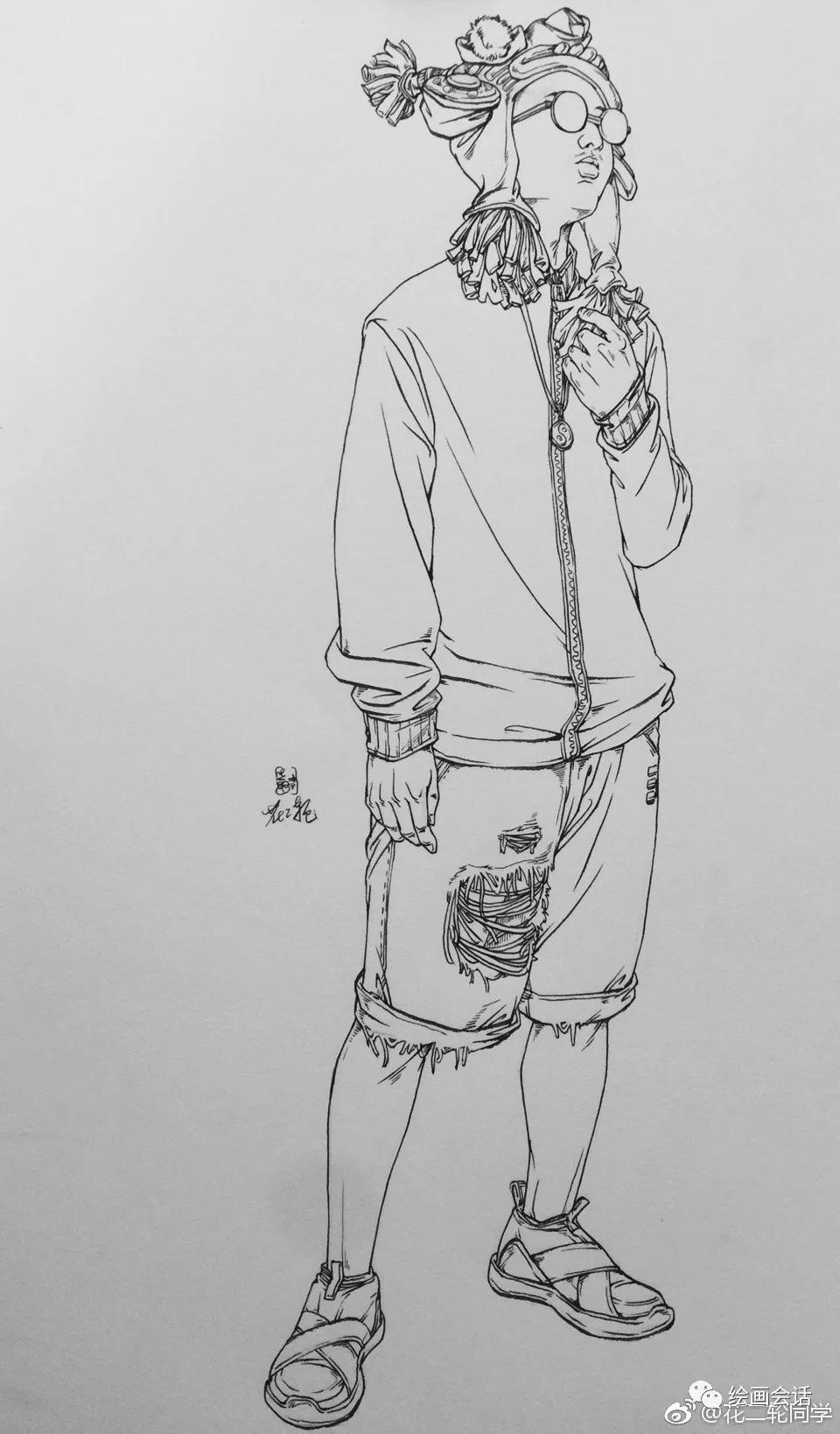 简单钢笔山水速写临摹图片,钢笔速写临摹推荐