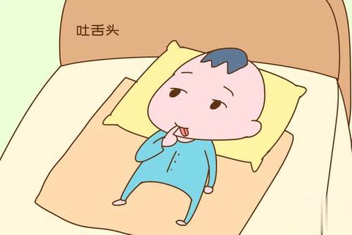 六个月的宝宝总是吐舌头是咋回事,六个月的宝宝一直吐舌头怎么回事