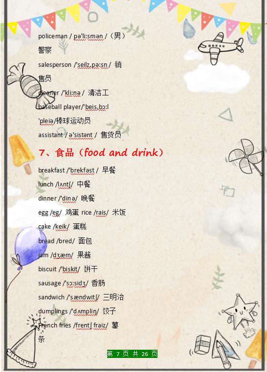 冀教版小学英语单词汇总带音标的,英语26个字母正确发音和单词音标