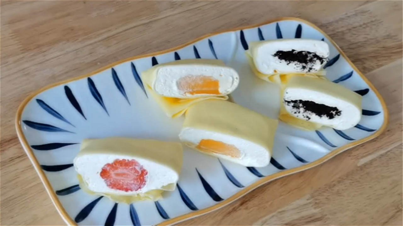 在家做的小甜品班戟,自制班戟简单做法