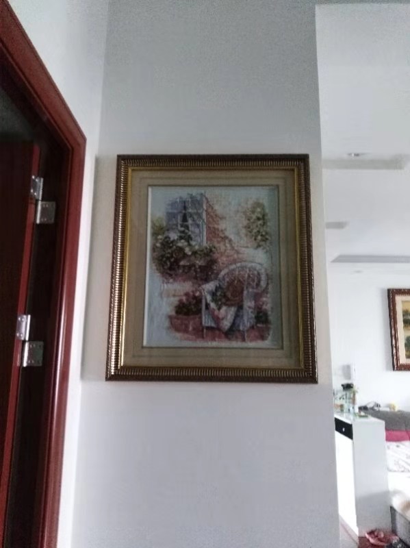 我家的十字绣六尺牡丹,我的十字绣