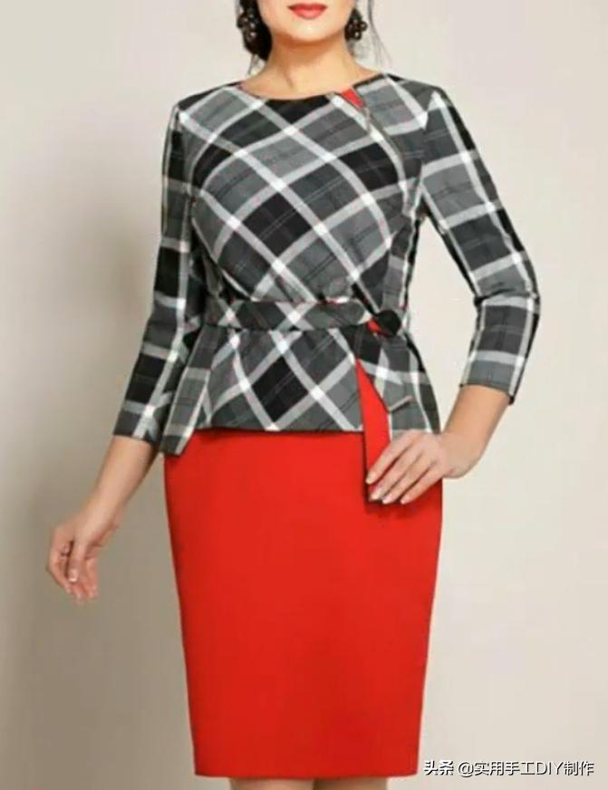 布艺背心套裙,妈妈装40-50岁洋气时髦新款套裙