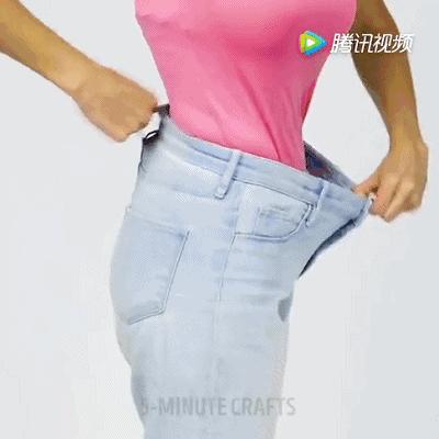 裤腰小怎么办30年老裁缝教你一招,牛仔裤腰大了怎么剪一刀改小