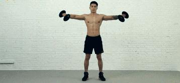 手臂胸背腹哑铃健身一周训练计划,哑铃健身胸大肌训练