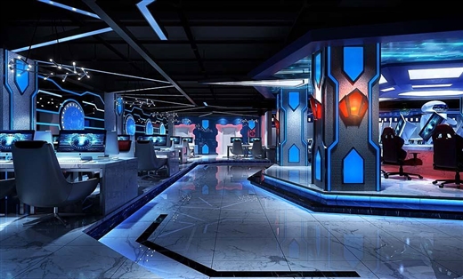 最新网咖装修风格,网咖装修极简风格